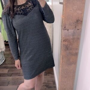 Striped dress size medium